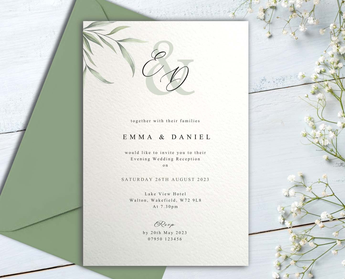 Emily Wedding/Evening Invitations