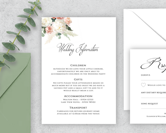 Esme Guest Information Cards