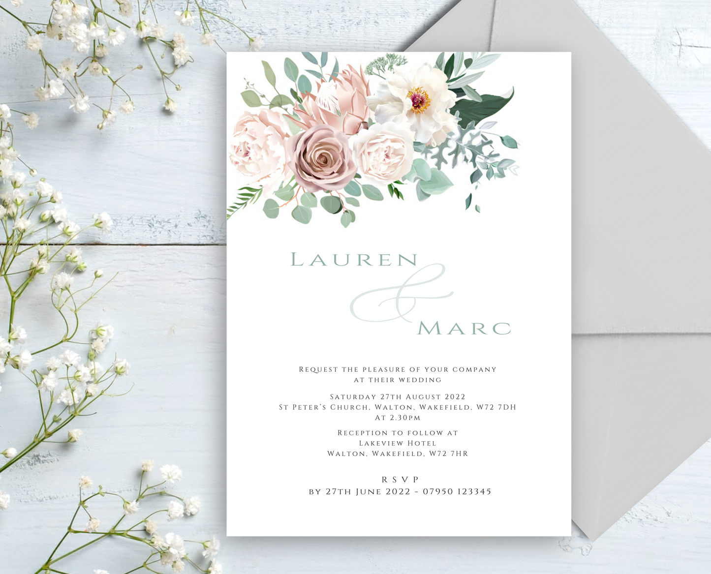 Harper Wedding/Evening Invitations