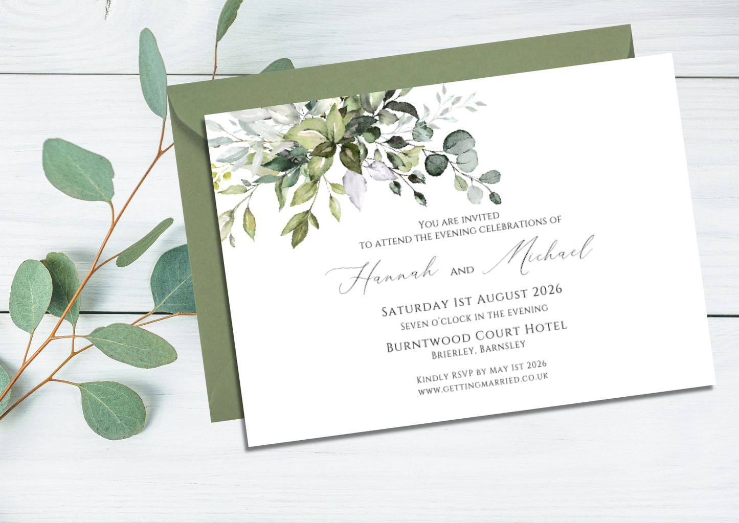 Luna Wedding/Evening Invitations