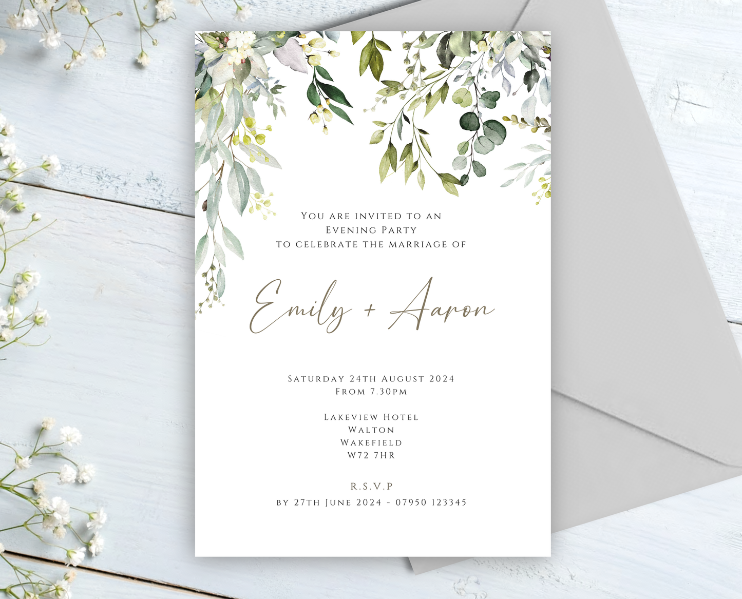 Sophia Wedding/Evening Invitations