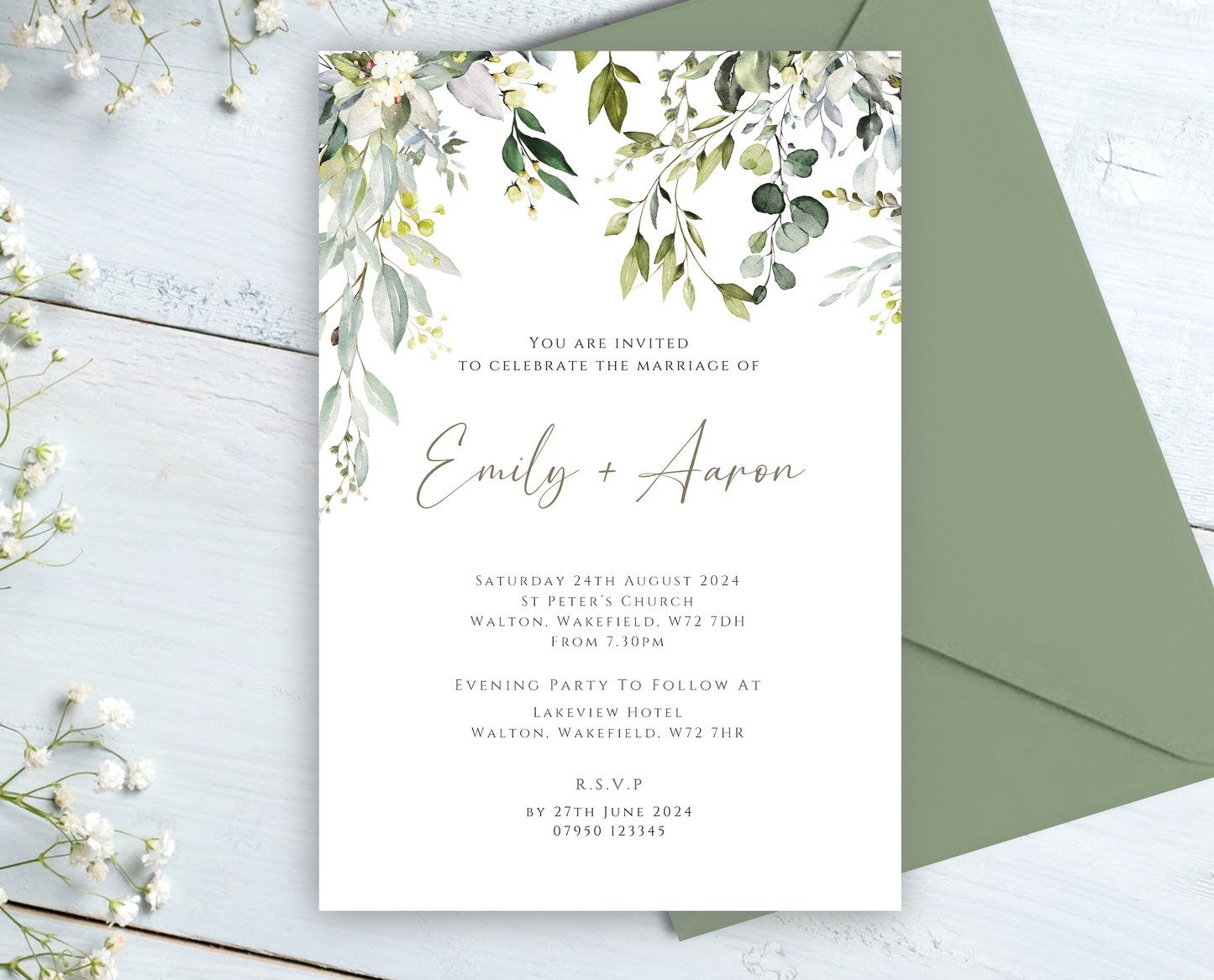 Sophia Wedding/Evening Invitations