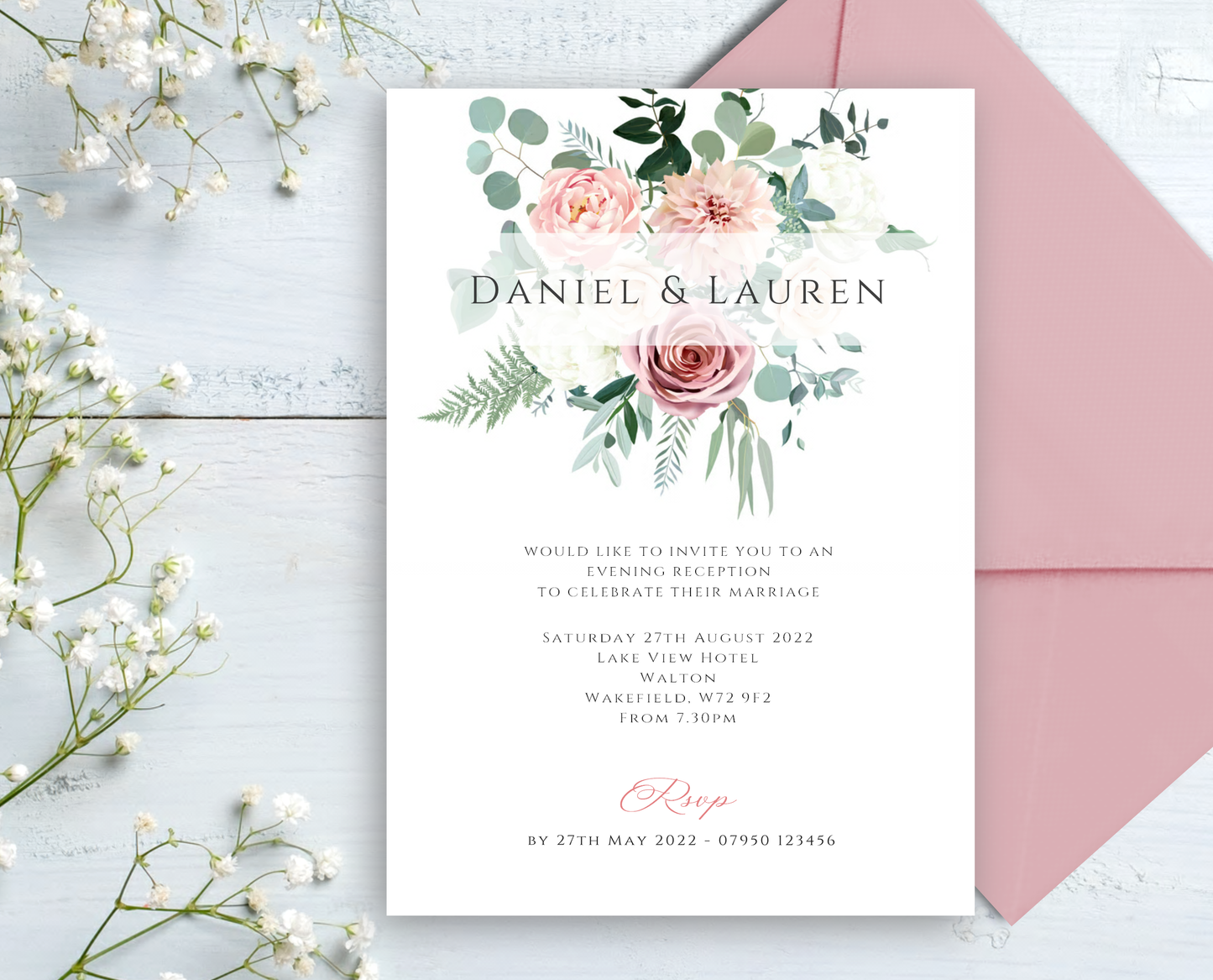Florence Wedding/Evening Invitations