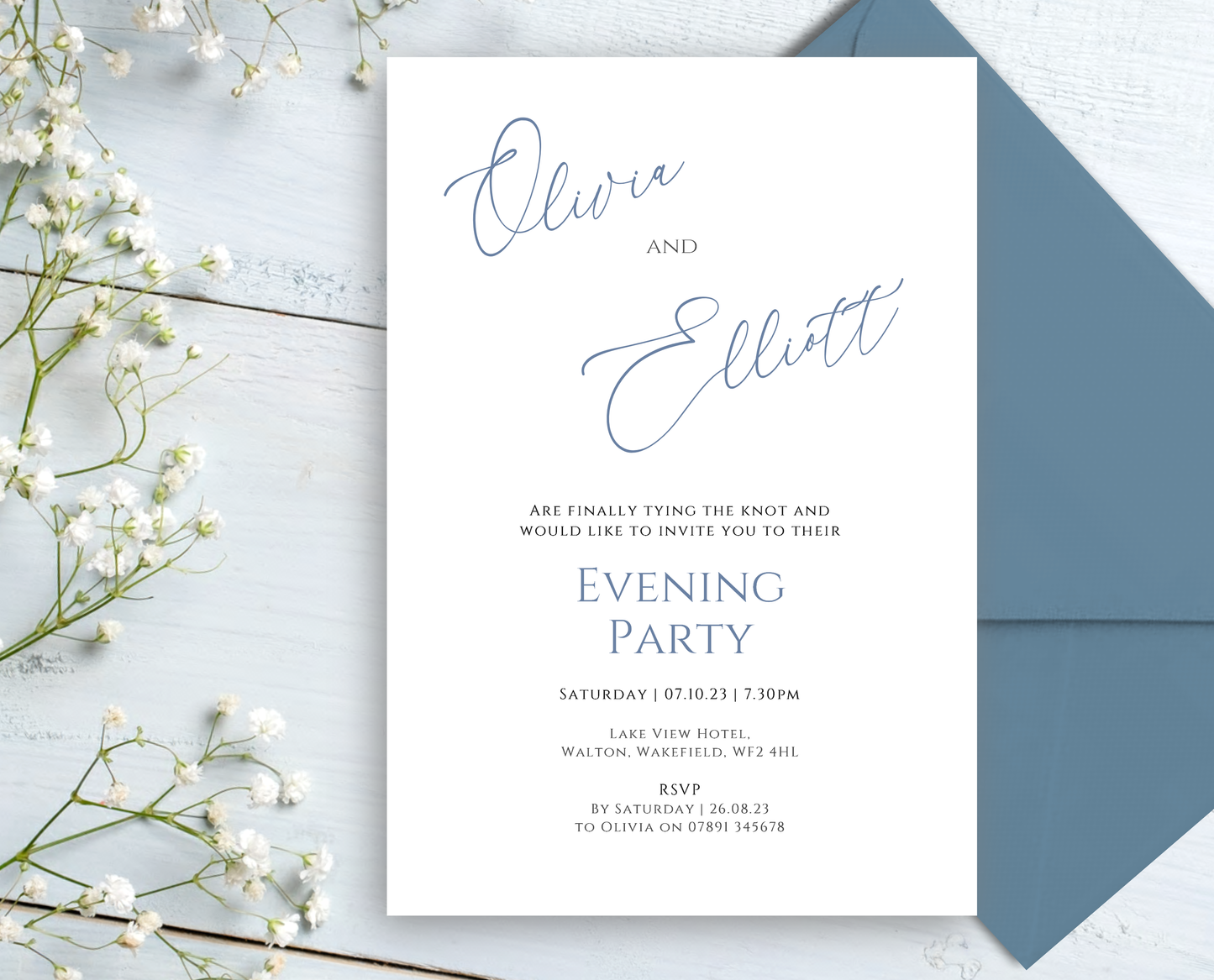 Ava Wedding/Evening Invitations