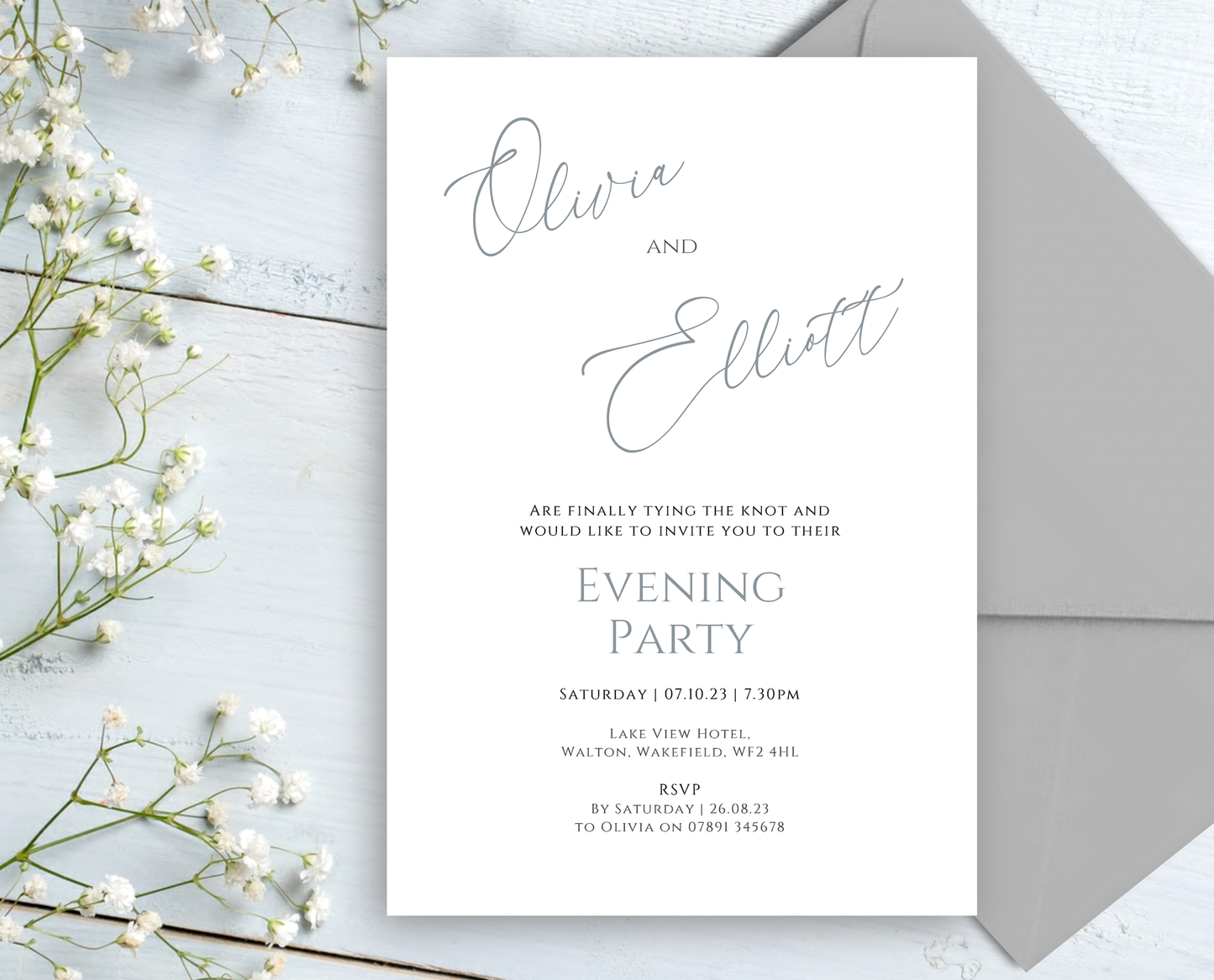 Ava Wedding/Evening Invitations