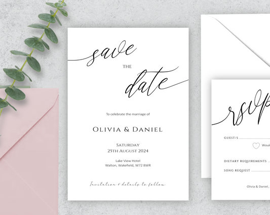 Amelia Save the Date Cards