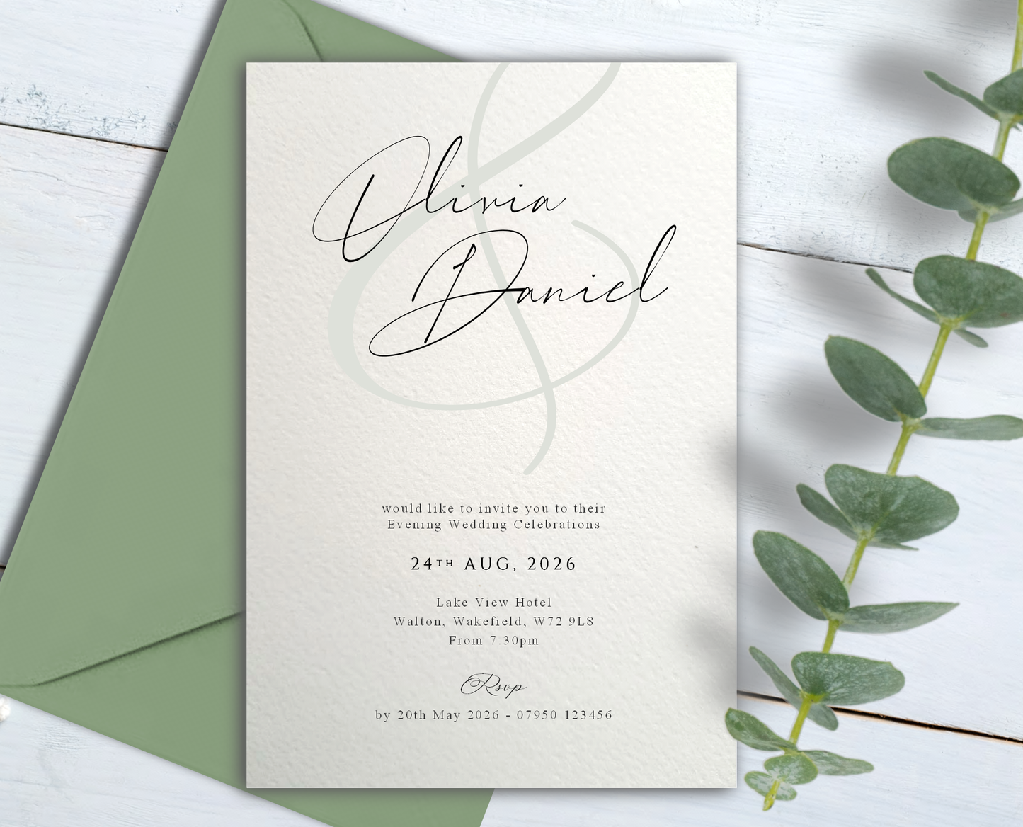 Leanna Wedding/Evening Invitations