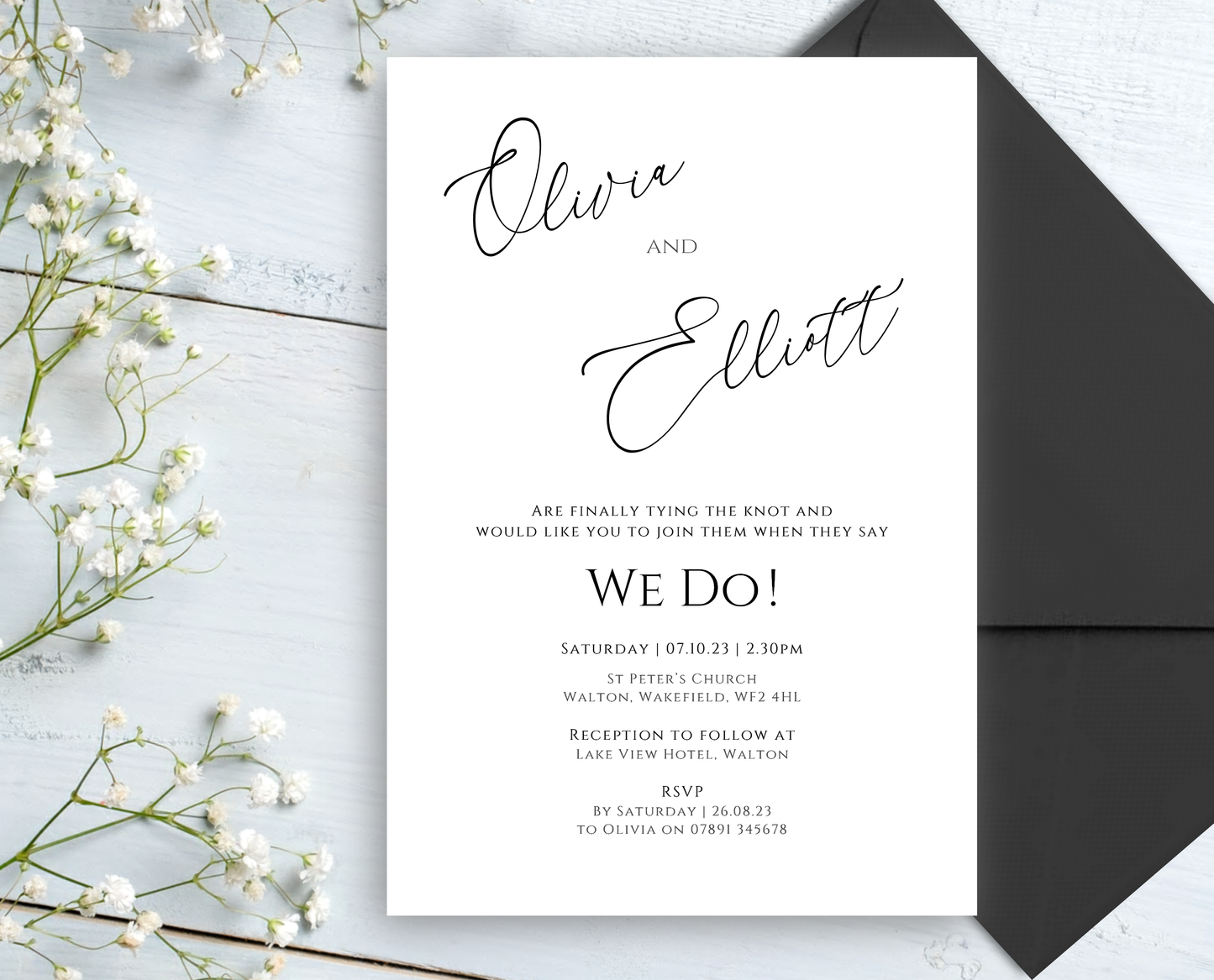 Ava Wedding/Evening Invitations