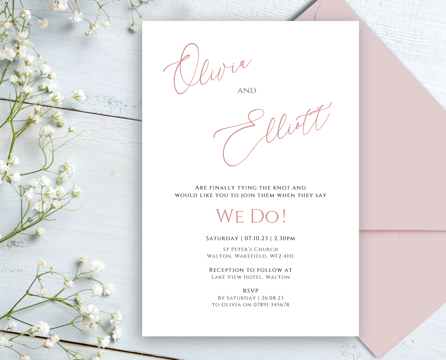 Ava Wedding/Evening Invitations