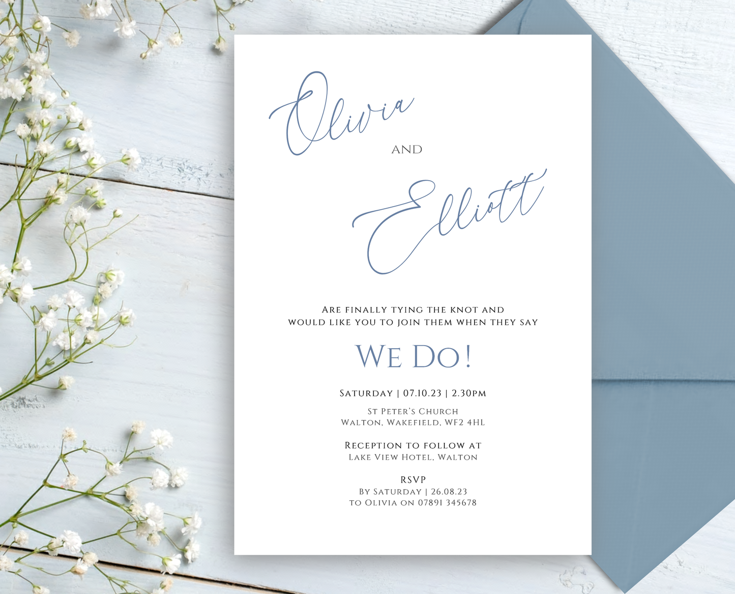 Ava Wedding/Evening Invitations