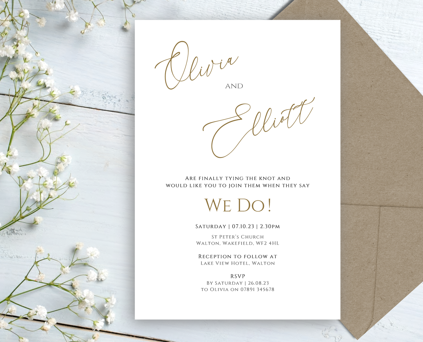 Ava Wedding/Evening Invitations