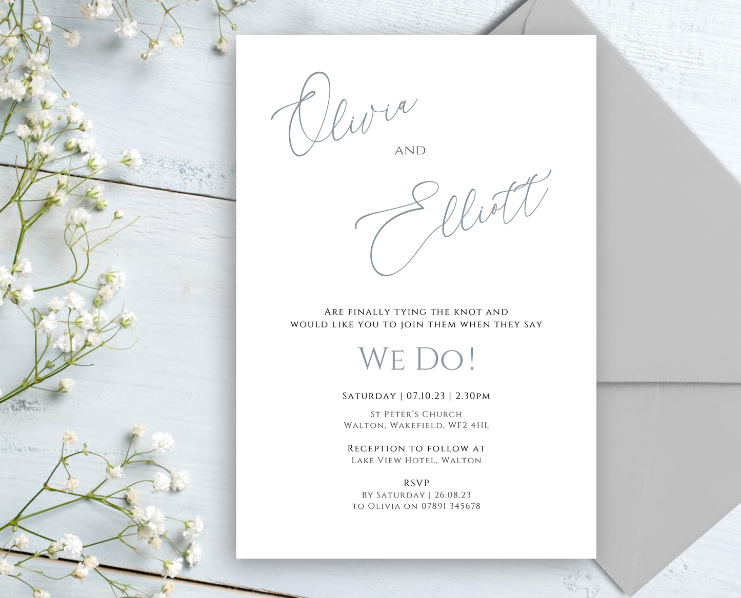 Ava Wedding/Evening Invitations