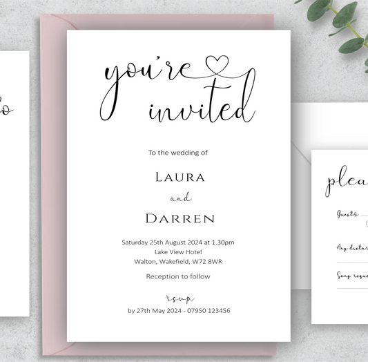 Evely Wedding/Evening Invitations