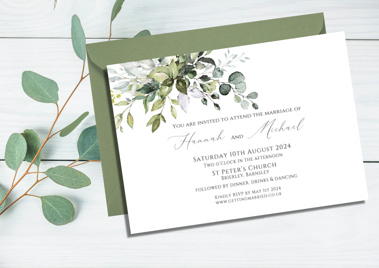 Luna Wedding/Evening Invitations