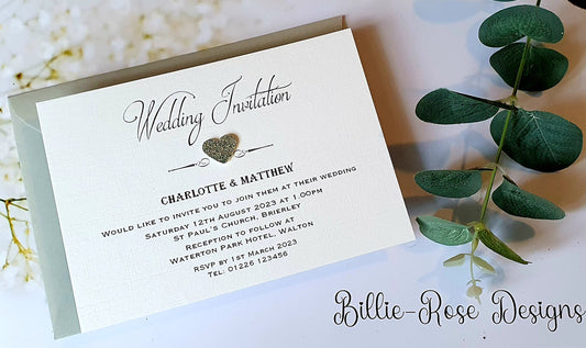 Charlotte Wedding/Evening Invitations