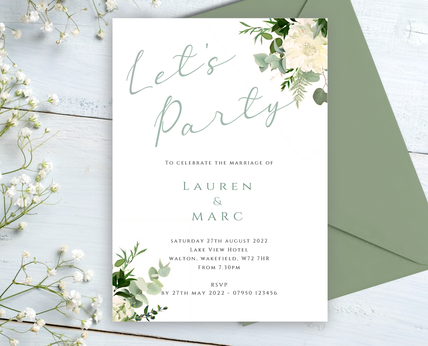 Sienna Wedding/Evening Invitations