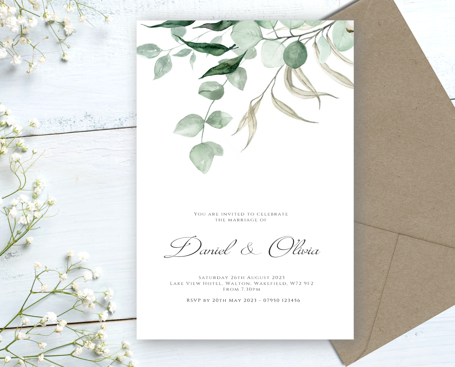 Willow Wedding/Evening Invitations