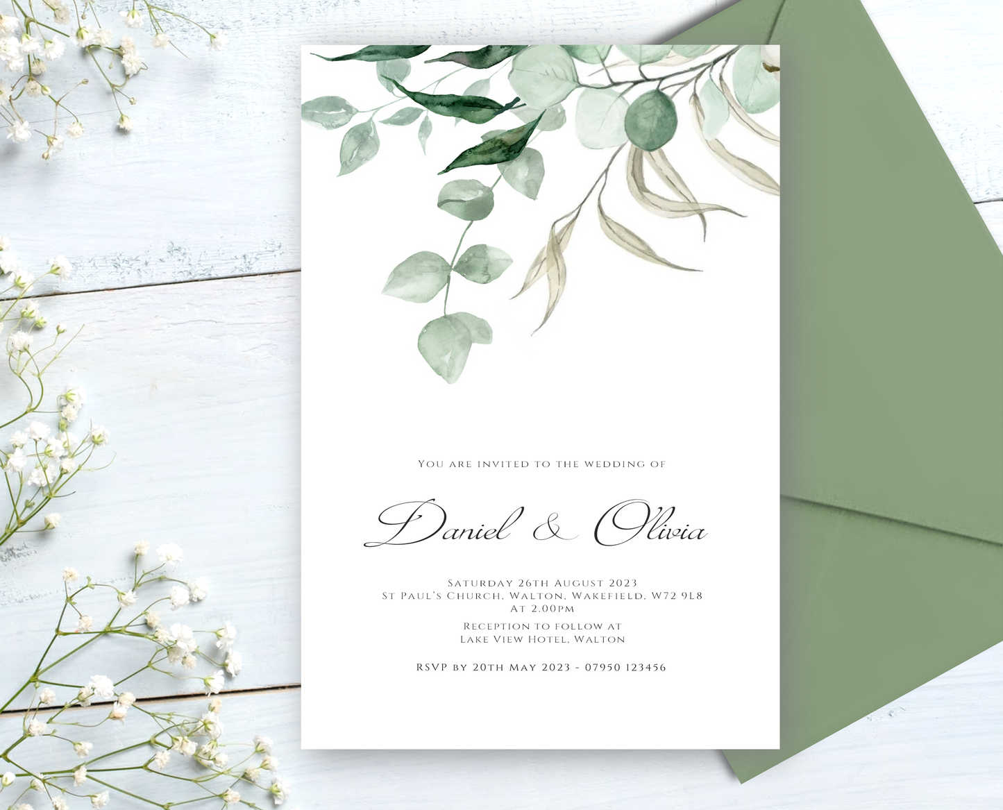 Willow Wedding/Evening Invitations
